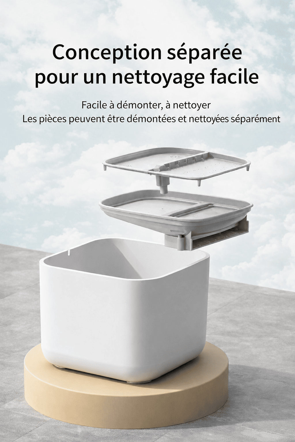 Fontaine à eau pour chat  |  3L silencieuse 30dB, pompe USB