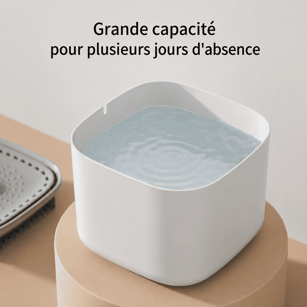 Fontaine à eau pour chat  |  3L silencieuse 30dB, pompe USB